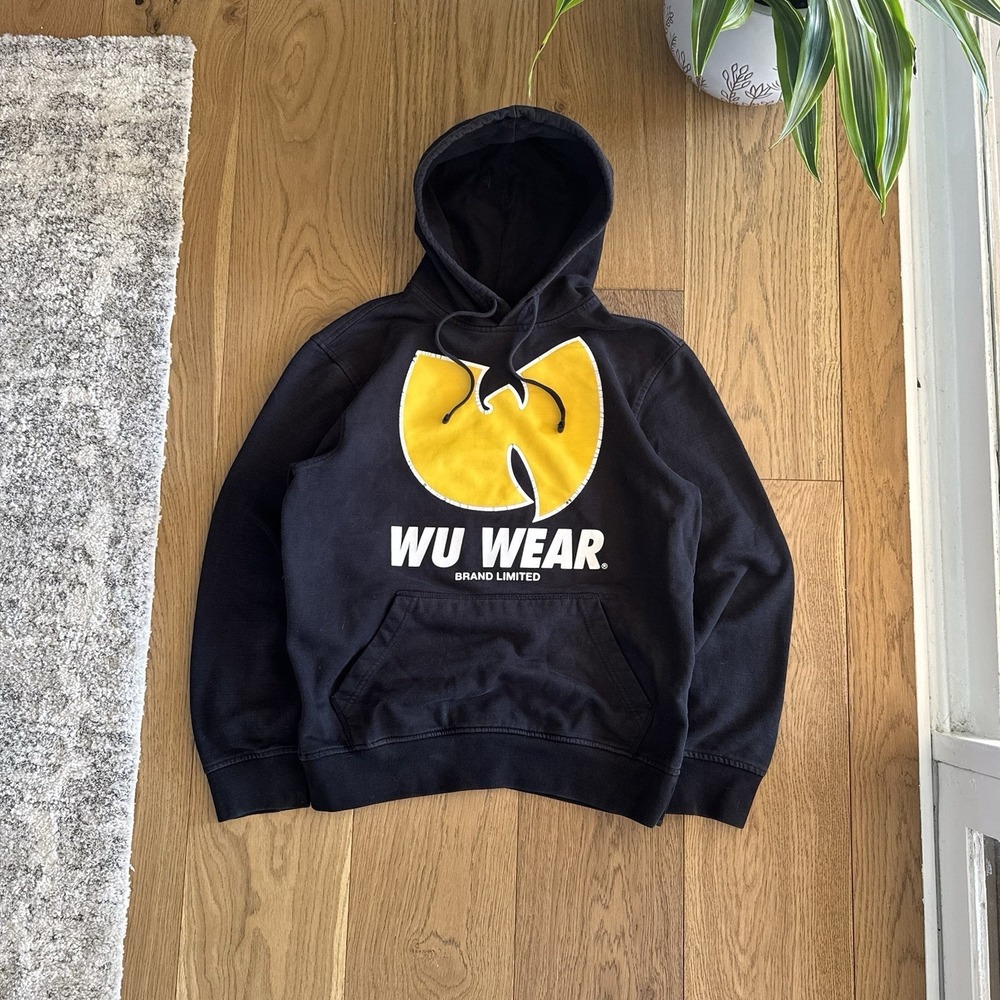 Vintage Wu Wear Hoodie Mens Small Wu Tang Clan Hip Hop Y2K 90s Rap Pullover